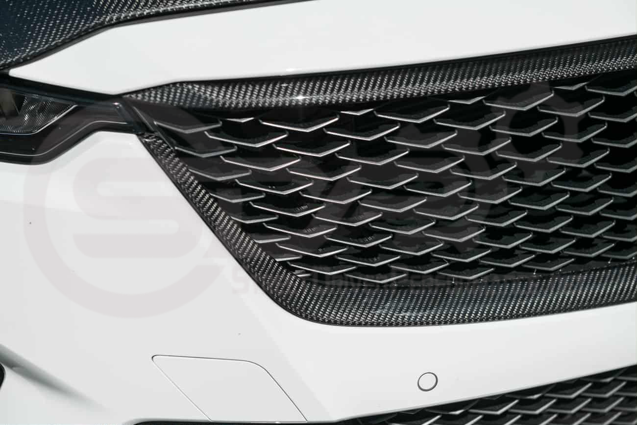 2022-2024 Cadillac CT5-V Blackwing | Factory Style Carbon Fiber Front Bumper Grille Insert Trim Surrounding Replacement (Upper and/or Lower)